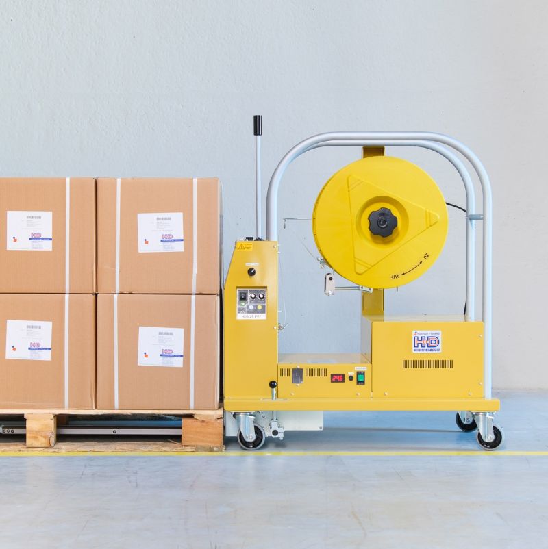 Halbautomatische Palettenumreifungsmaschine HDS-25-PV-Akku