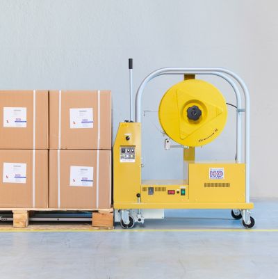 Halbautomatische Palettenumreifungsmaschine HDS-25-PV-Akku