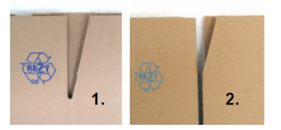 Kartons mit angeschrägten Laschen Kartons mit angeschrägten Laschen